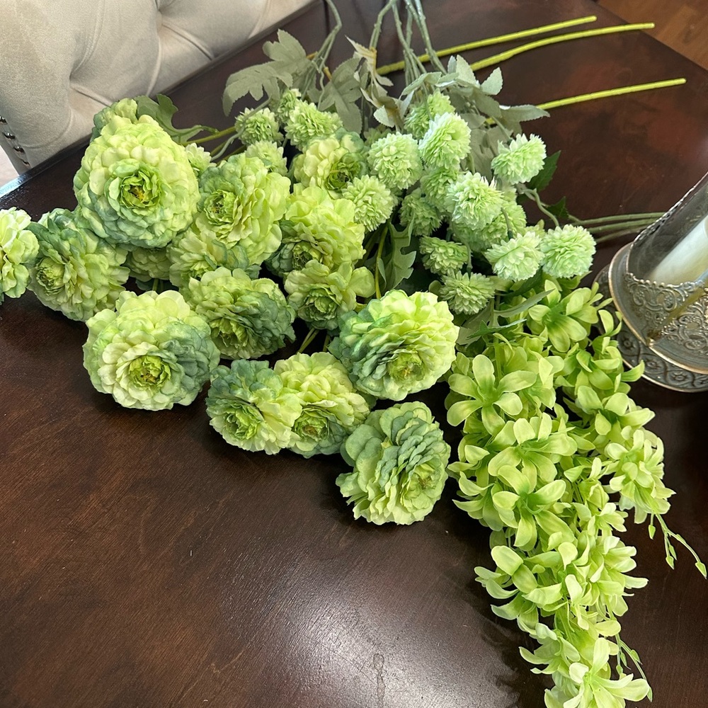 Green Artificial Flower Bundle - Home Accents